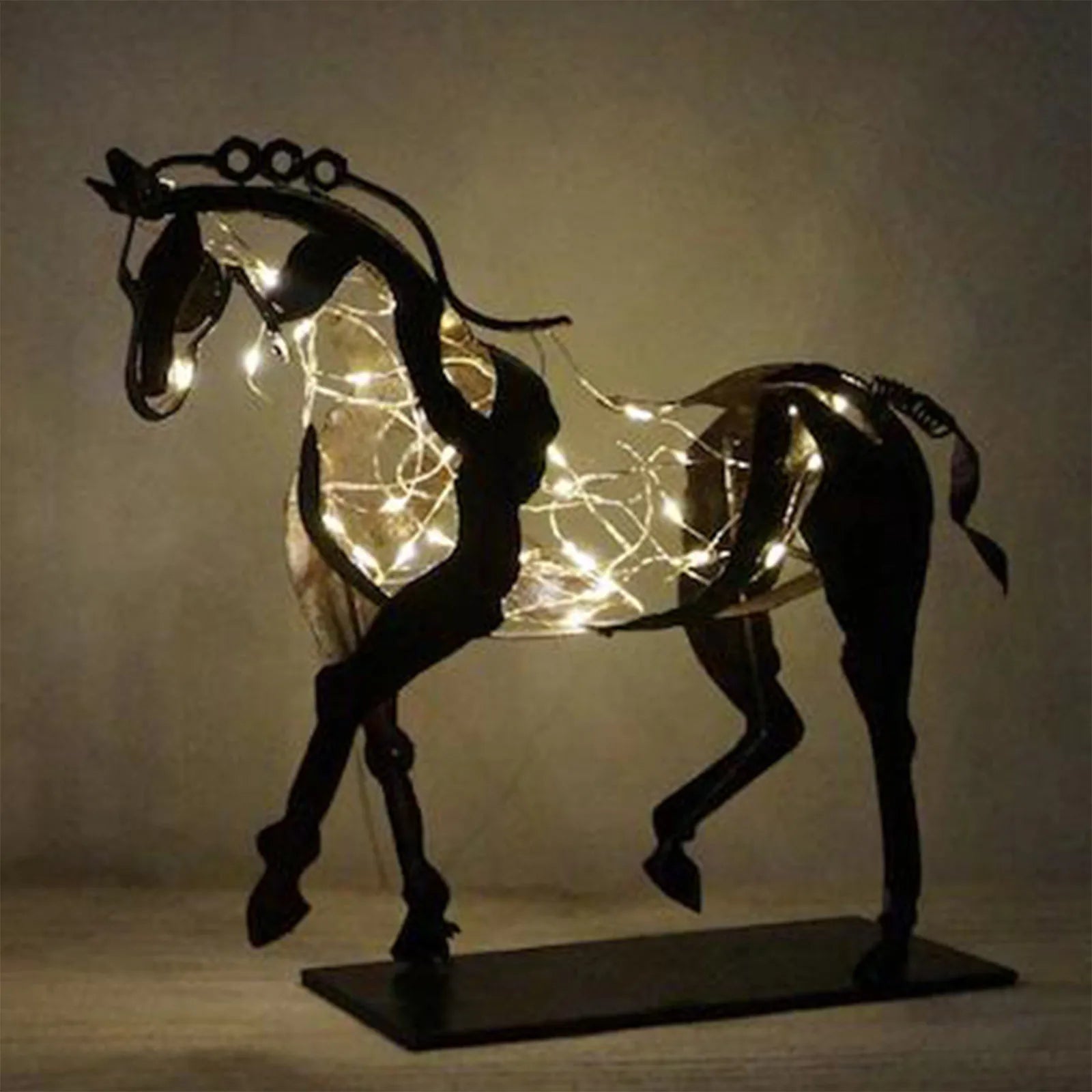 Metal Openswork tridimensionale Adonis-Horse Sculpture Horse Sculpture-Adonis Desktop Ornamenti decorativi