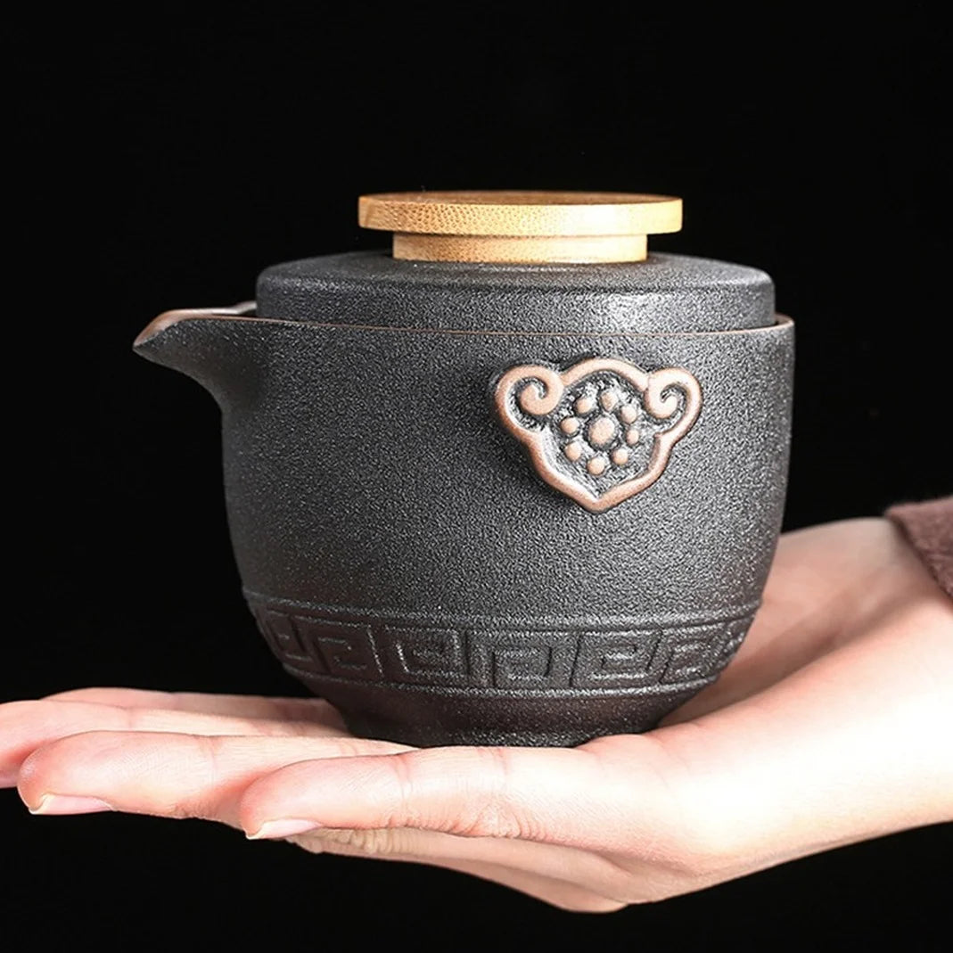 Thé Travel Thé ensemble de haut grade chinois Kung Fu Céramic Céramique Porcelaine Porcelaine Porcelle Gaiwan Tas de thé Cérémonie de thé