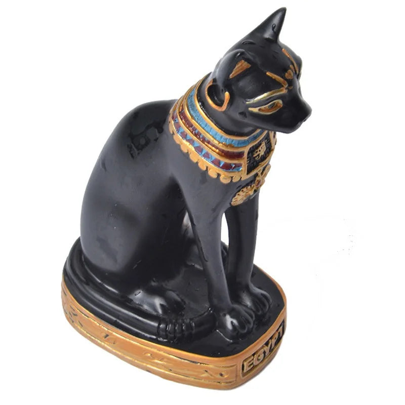 Estátua do gato Ornamento egípcio Decoração da estatueta Vintage Garden Home Garden