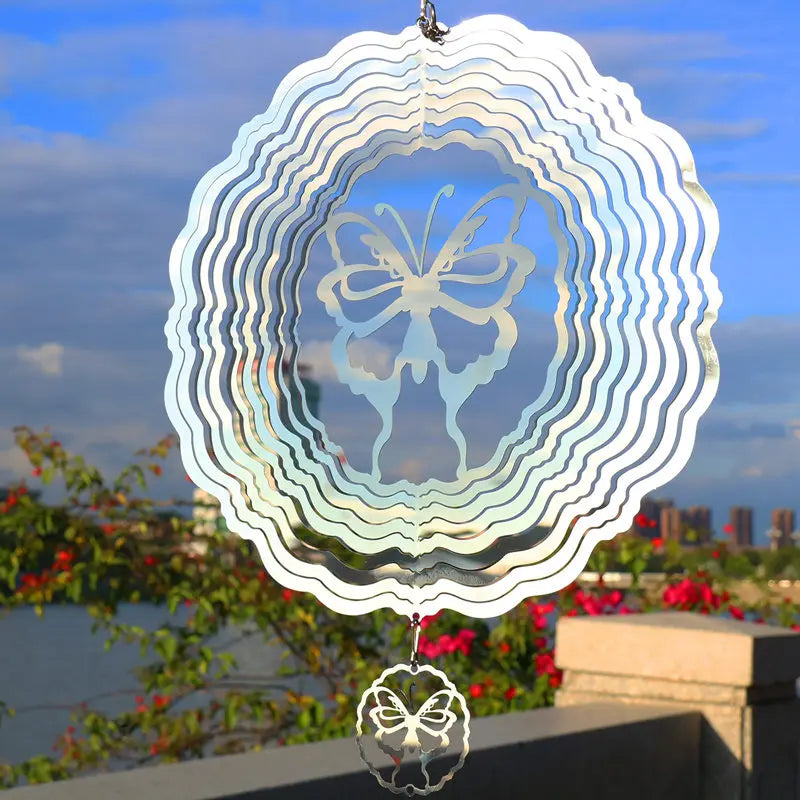 Owl Wind Spinner gira a escultura de metal cinética spinners spinners de jardim ao ar livre varanda e decoração de interro -home