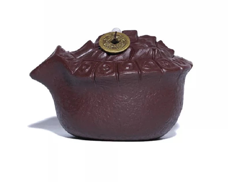 210ml Yixing Purple Clay Zisha Teapot käsintehty kilpikonna Tea Tureen Tea Maker Gaiwan Xtremely Rich Kettle pallasuodatinten teekaaroilla