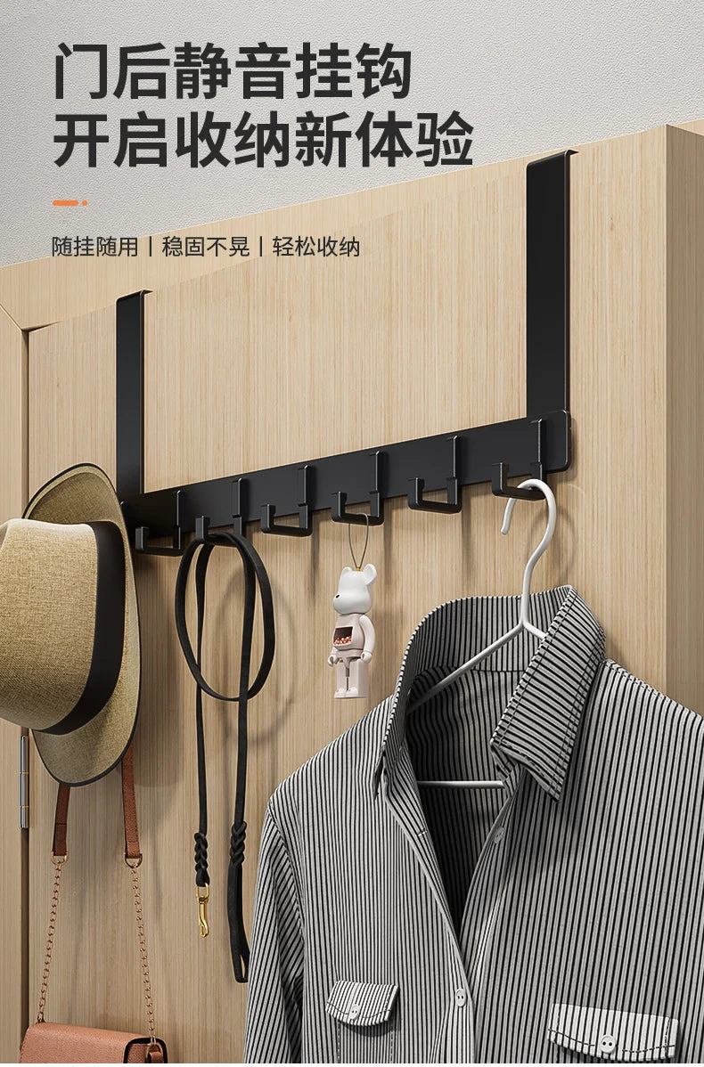 Deur achter haak opberg muur hangende kleding hanger jas haak punch-vrije hanger slaapkamer organizer opslag keuken accessoires