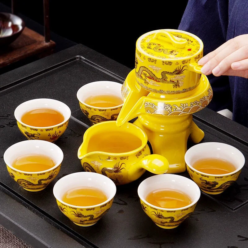 Chinese travel kung fu tea set top-grade automatic teaset Bone China tea set free shipping tea sets complete set tea accessories
