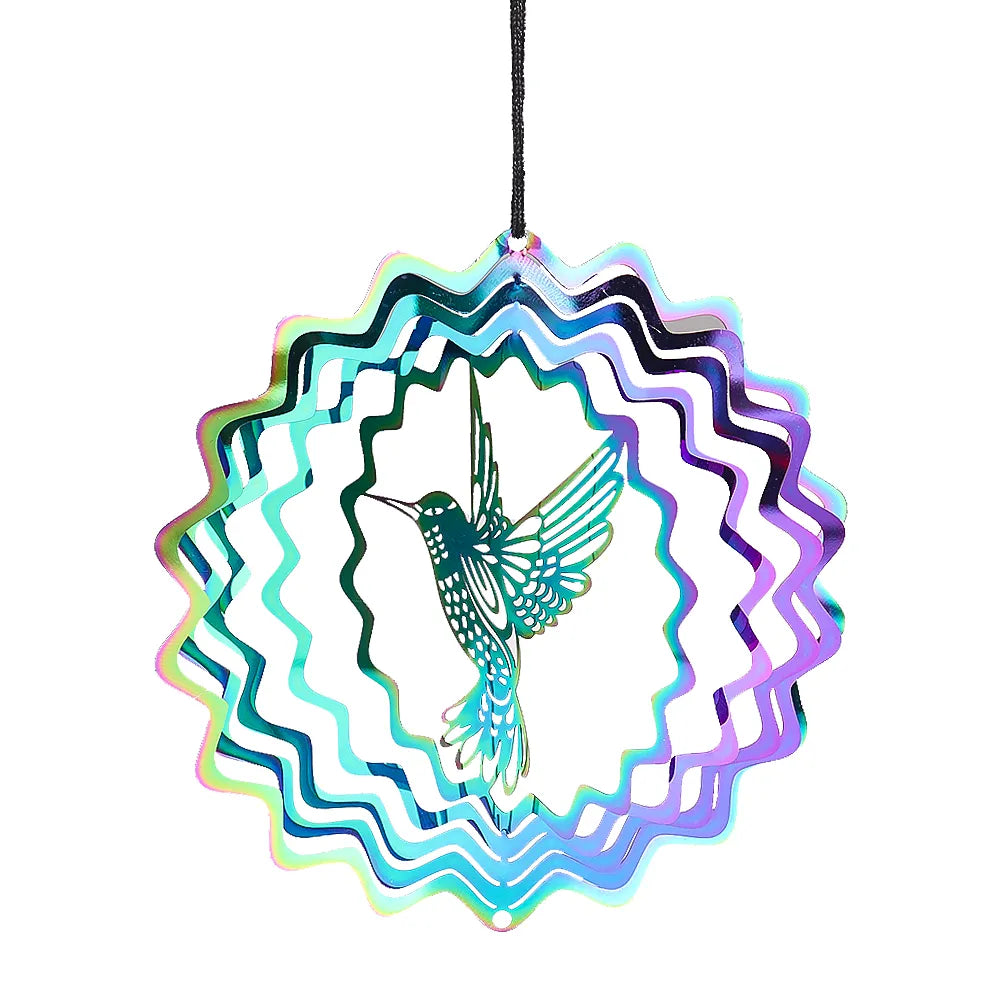 3D coloré coloré de vent rotatif colibri