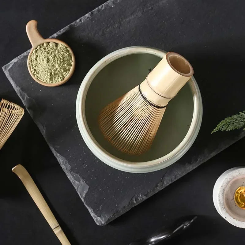 Matcha Tea Brush Baiben Li Song Dynasty Tea Commandez Blendertool Matcha Bowl Bamboo Stand Dignet à thé Brosses en bambou Brosse en bambou