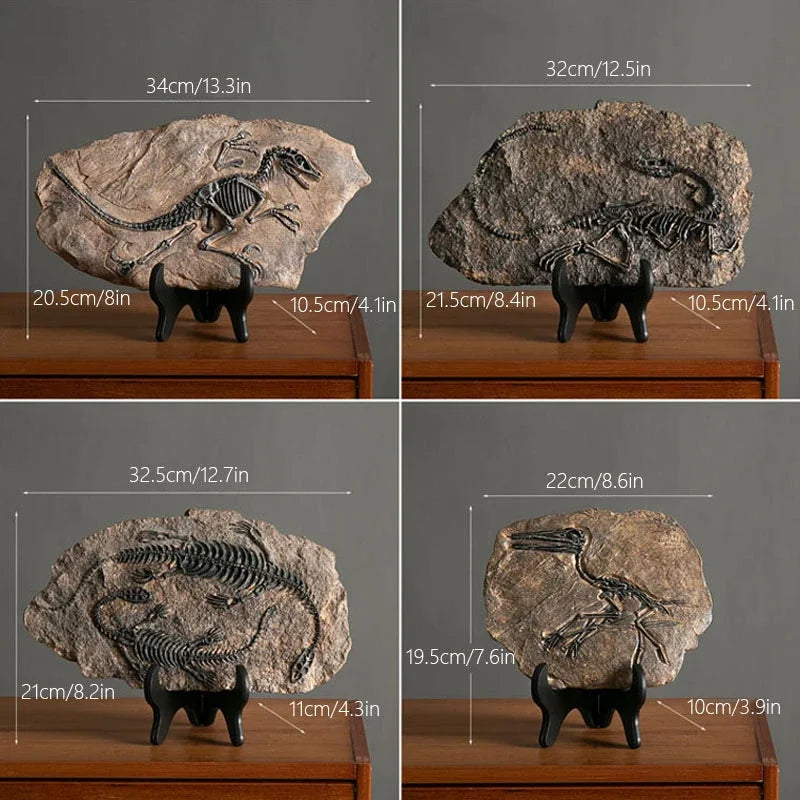 Luova dinosaurus fossiilihartsi käsityökoriste retro -eläinpatsas Miniatyyri Sisätiloissa olohuoneen sisustus matkamuisto kotilahja