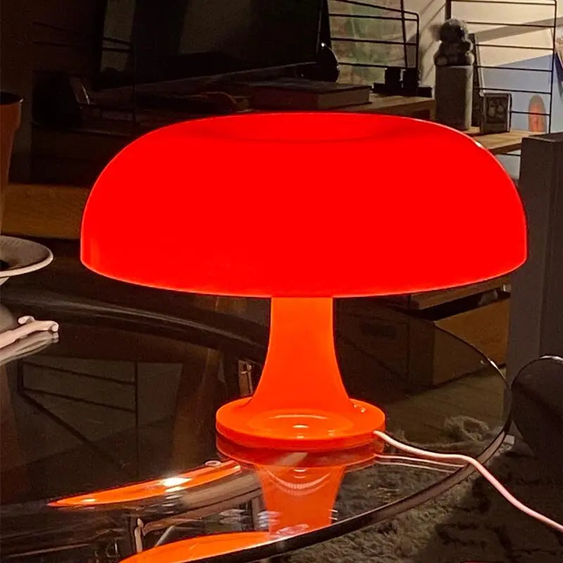 Lampa stołowa z grzybami do hotelowej sypialni nocna dekoracja salonu