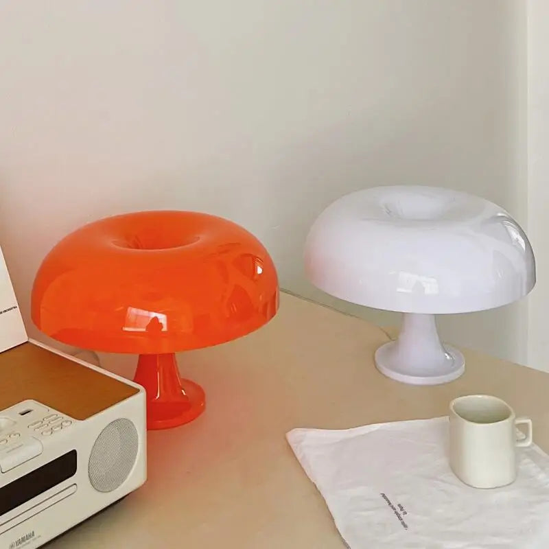Lampu meja cendawan yang dipimpin untuk bilik tidur bilik tidur bilik tidur hiasan ruang tamu pencahayaan lampu meja kreativiti minimalis moden