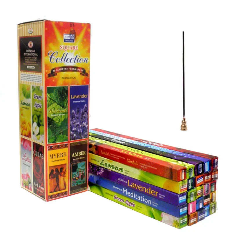 Y Tiibetin 10/25 laatikko/erä haju Intia Stick suitsukkeen valkoinen salvia santelipuu luonnollinen kotitalous Indoor Clean Air Intian koti -tuoksu