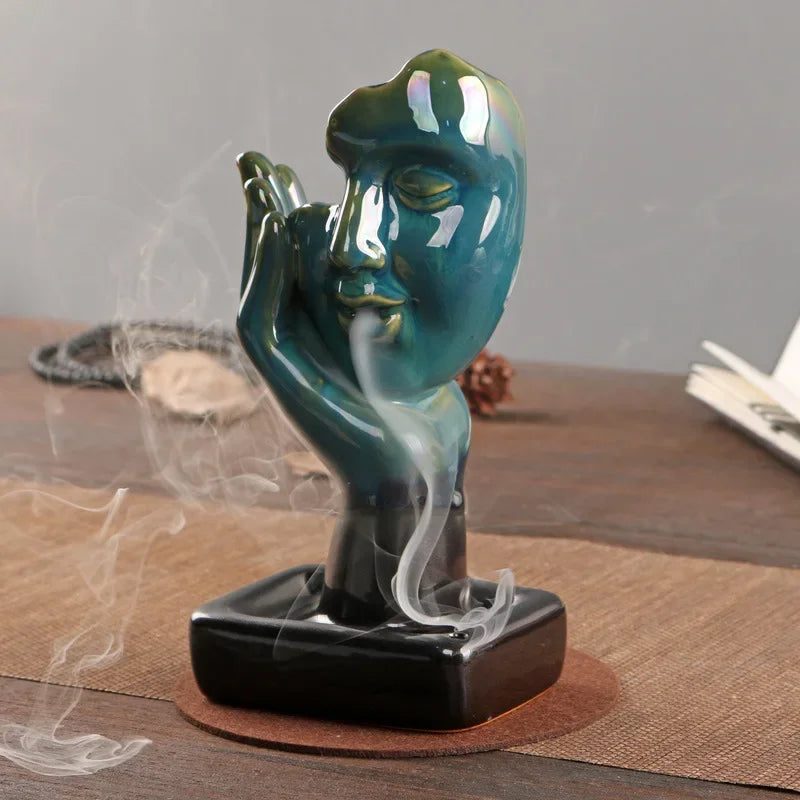 Ceramiczna medytacja reflow kadzidełka dekoracja palnika w pomieszczenia aromat w stylu europejskim wodospadu kadzidełka cokoł