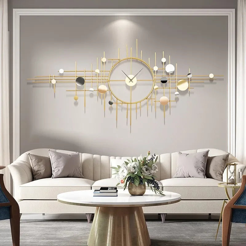 ساعة حائط كبيرة إلكترونية صامتة ديكور إبداعي ساعة حائط للمطبخ ديكورات الغرف الفاخرة Reloj تصميم منزلي Exsuryse
