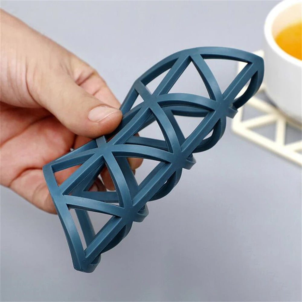 Tepelně odolný silikonová rohož Coaster Potravinová materiál Placemat Nepříslý stůl Hexagon Cup Mat pro domácnost