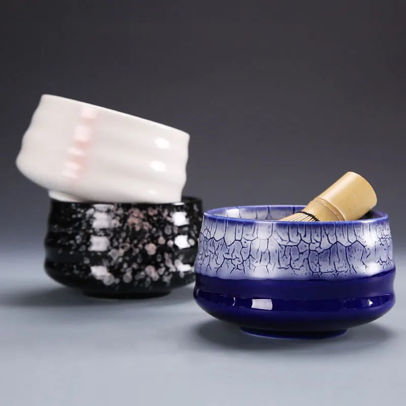 4pcs/Set Tee -Set Japanische Tee -Set Matcha Whisk Tea Spoon Scoop Tea Bowl Whisk Tea Matcha Tee Set Bambuszubehör Accessoires