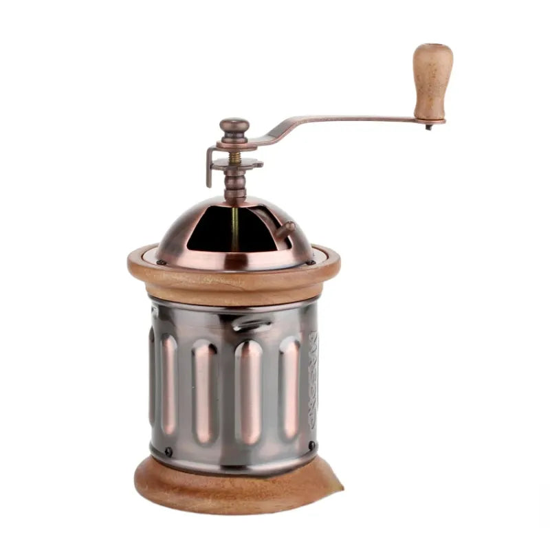 Shxing Café Classic Classic Fine Copper Plated Hand Crank Grinder keramisk slipning av hög kvalitet kaffekvarn
