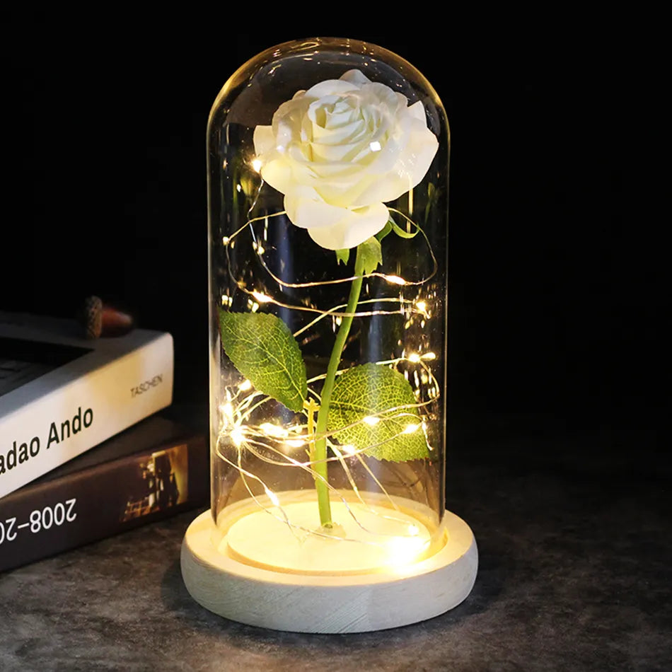 Drop Shipping Galaxy Rose Artificial Flowers Beauty and the Beast Rose Wedding Decor Creative San Valentino Regalo della mamma
