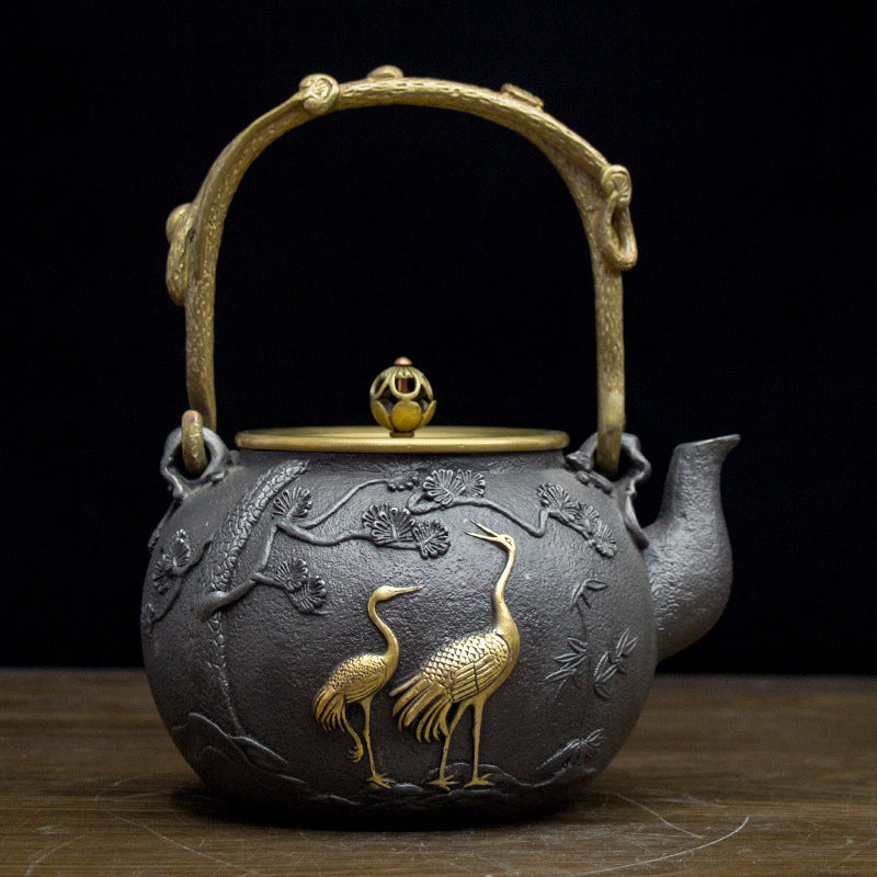 Handmade cast iron  teapot