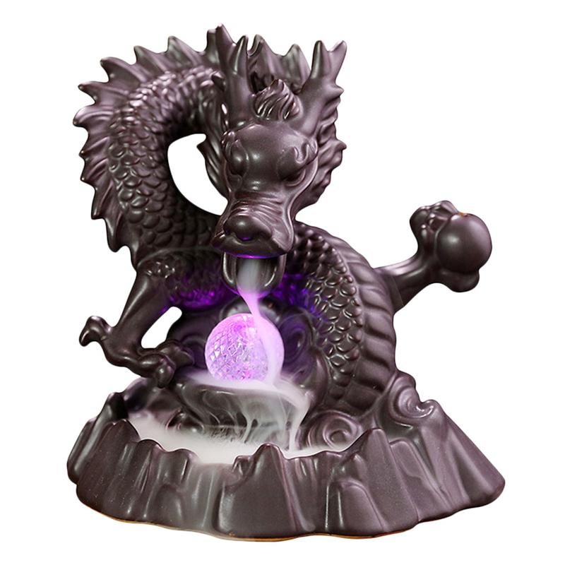 ceramic backflow incense dragon 