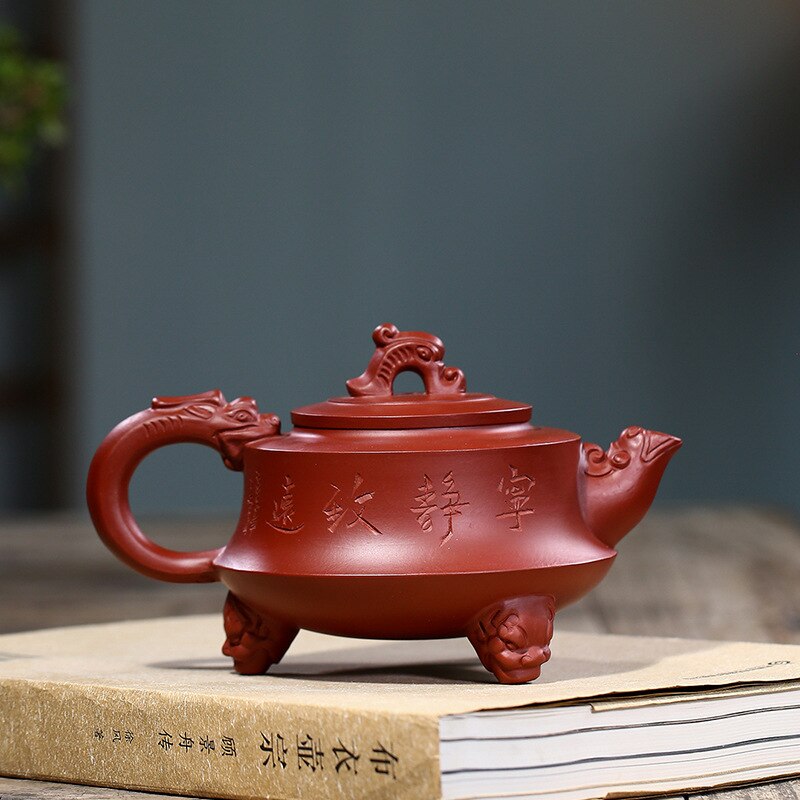 Yixing Roherz Dahongpao Dreibeinige Dragon-Teekanne