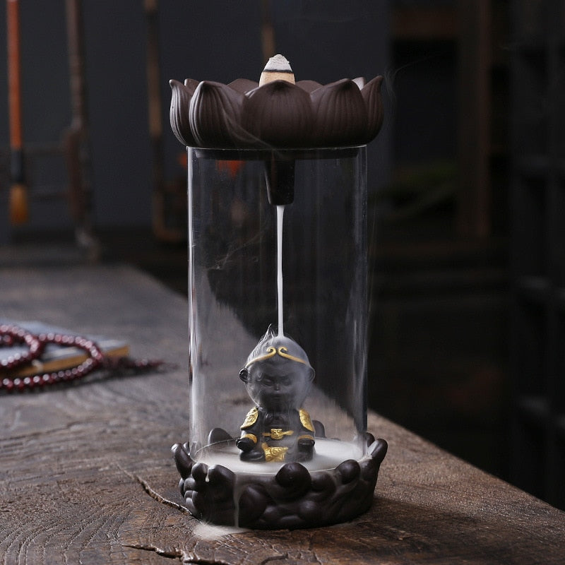 Backflow Incense Waterfall Burner with Incense Cones