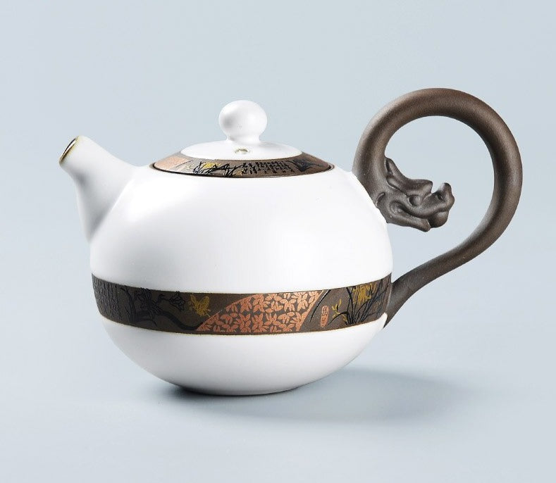 Ice crack ge pec pec Dragon Teapot