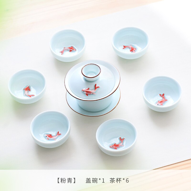 Conjunto de chá chinês de porcelana