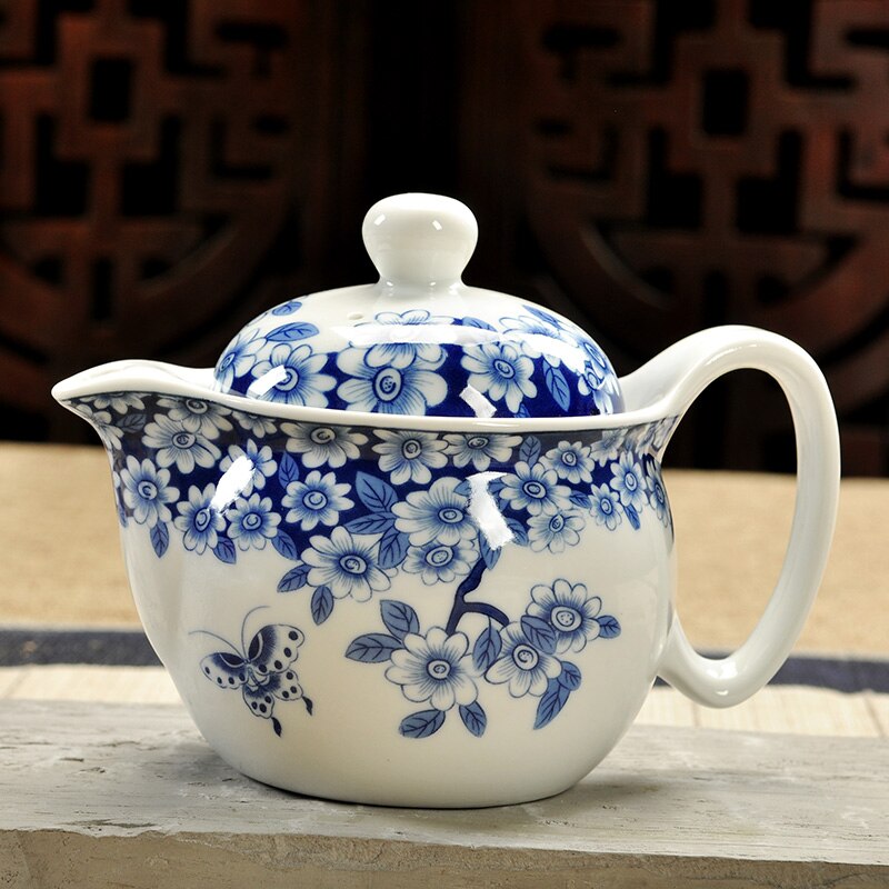 Jingdezhen porselen Çin ejderha çaydanlık