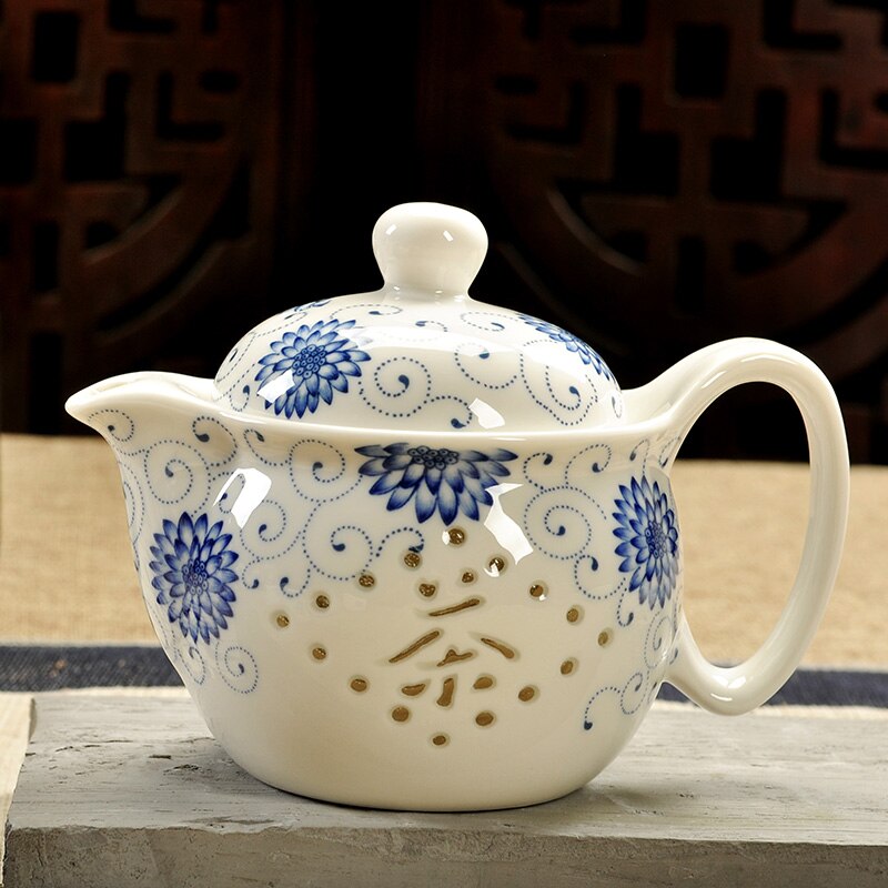 Teiera di draghi cinese in porcellana Jingdezhen
