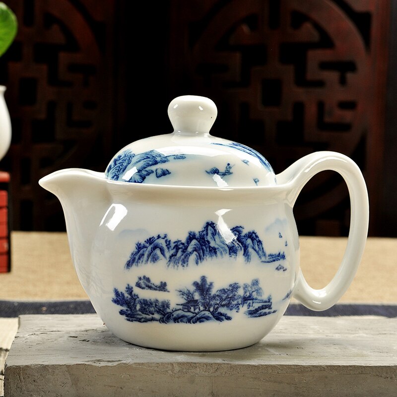 Théière Dragon Chinois en Porcelaine de Jingdezhen