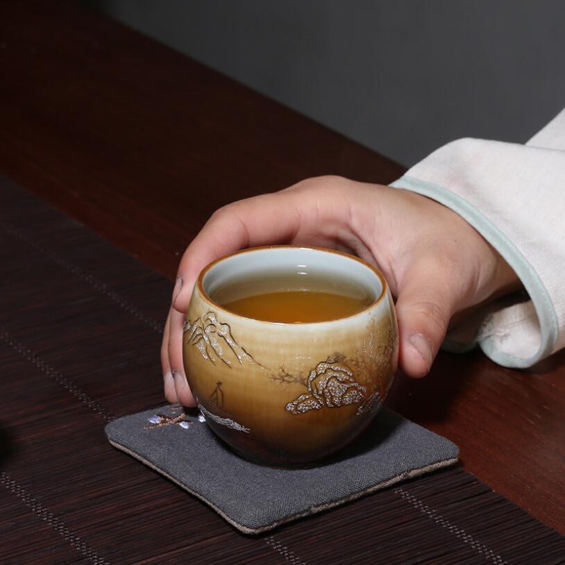 Gold Tea Cup | Kung Fu Tea cups