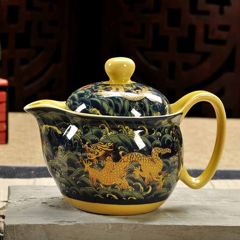Jingdezhen porcelán čínský dračí konvice
