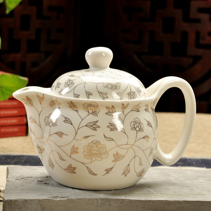 Jingdezhen porselen Çin ejderha çaydanlık