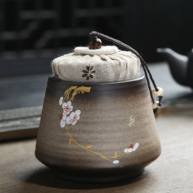 Yixing Purpur Clay Lotus Tee Caddy