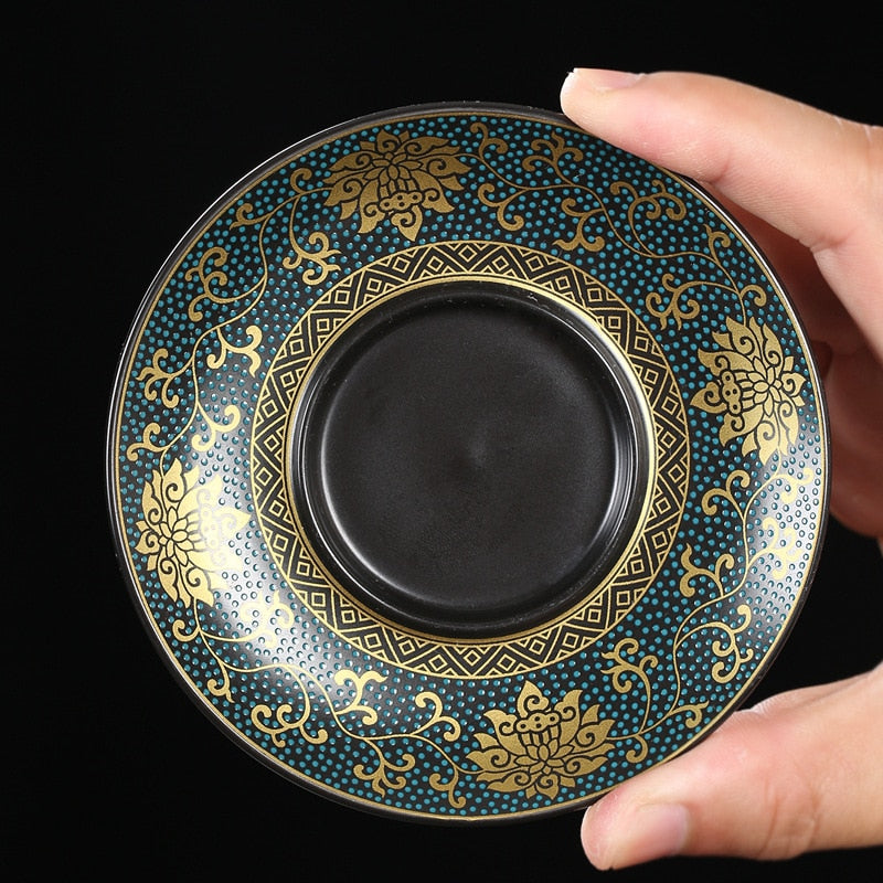 Chinesische Pfingstrose Keramik Gaiwan | Porzellan Gaiwan