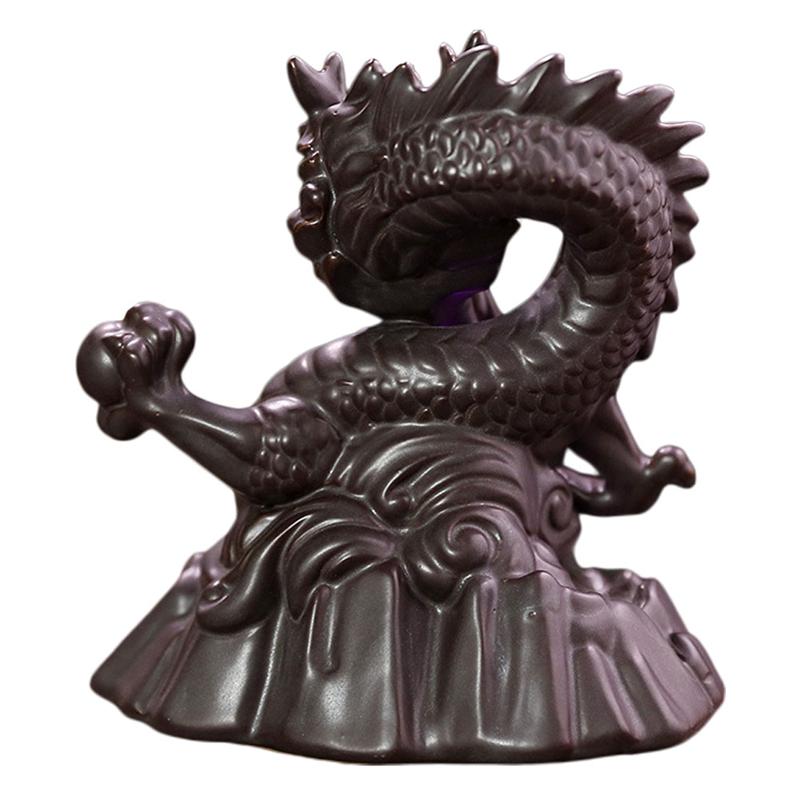 Ceramic Backflow Incense Dragon