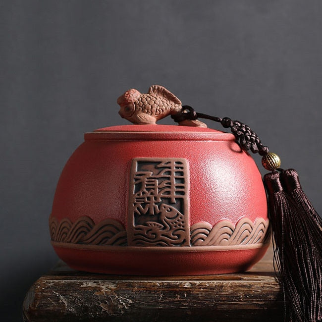 Caddy teh tembikar tradisional