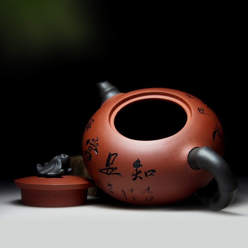 Yixing Plain Cement Boccaro Teapot