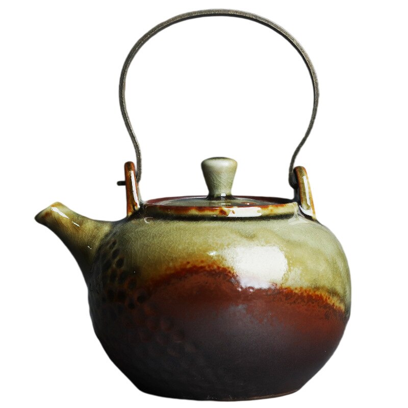 Japansk stil kobberhåndtag Beam Teapot