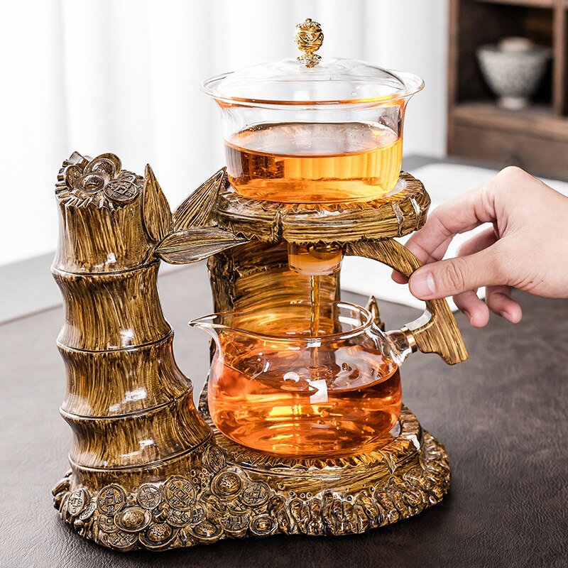 Set Teapot Katak dengan Magnet Kaca Unik Teko Gaya Cina Rumah Tangga Teh Jinchan Teapot
