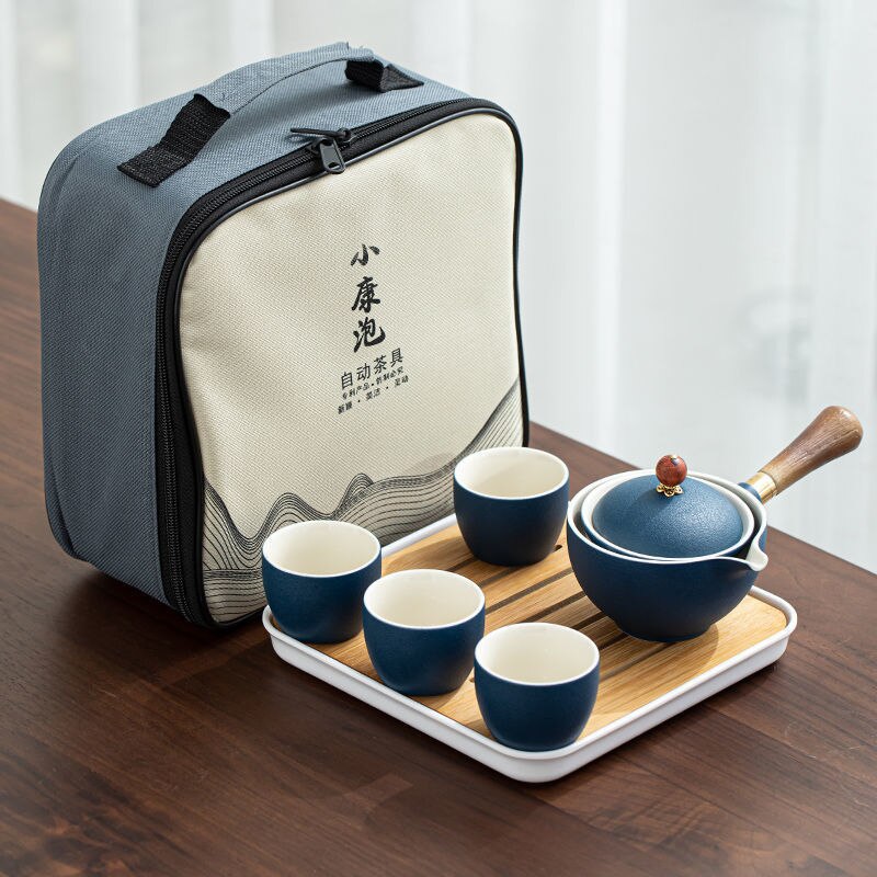 Portable Teapot Set with 360 Rotation