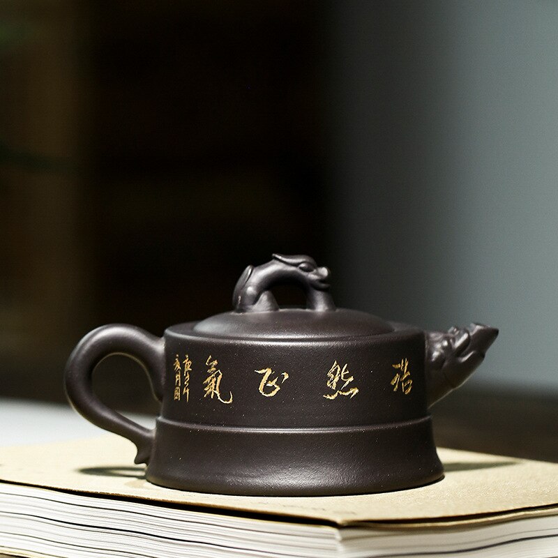 Yixing el yapımı ejderha Çin çaydanlık