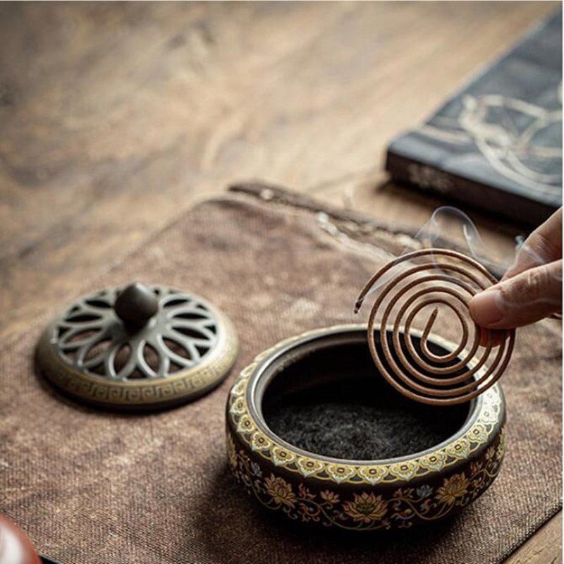 Keramik dupa pembakar- kompor aromaterapi antik