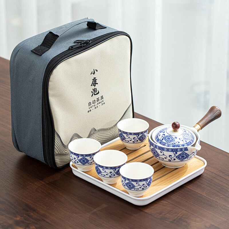 Portable Teapot Set with 360 Rotation