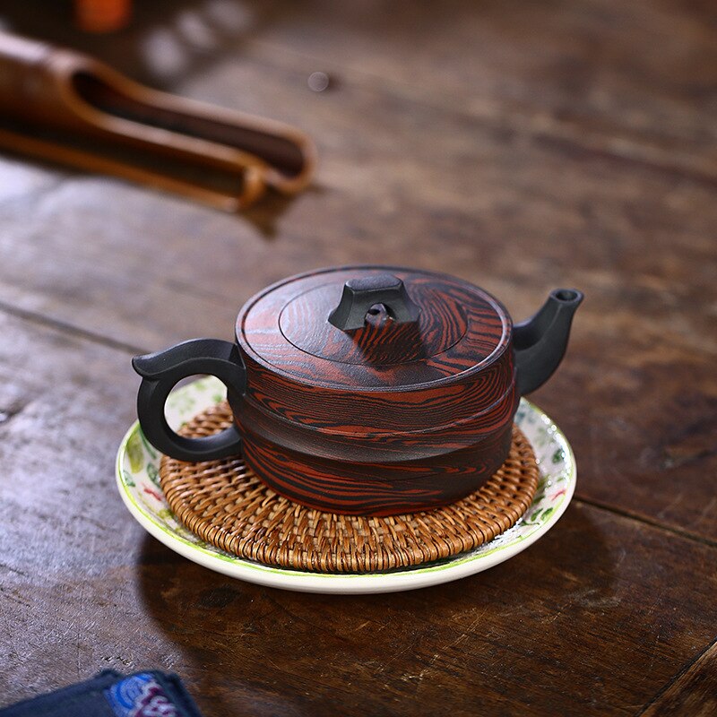 Teapota fatta a mano argilla viola argilla per tè cinese nero verde puro