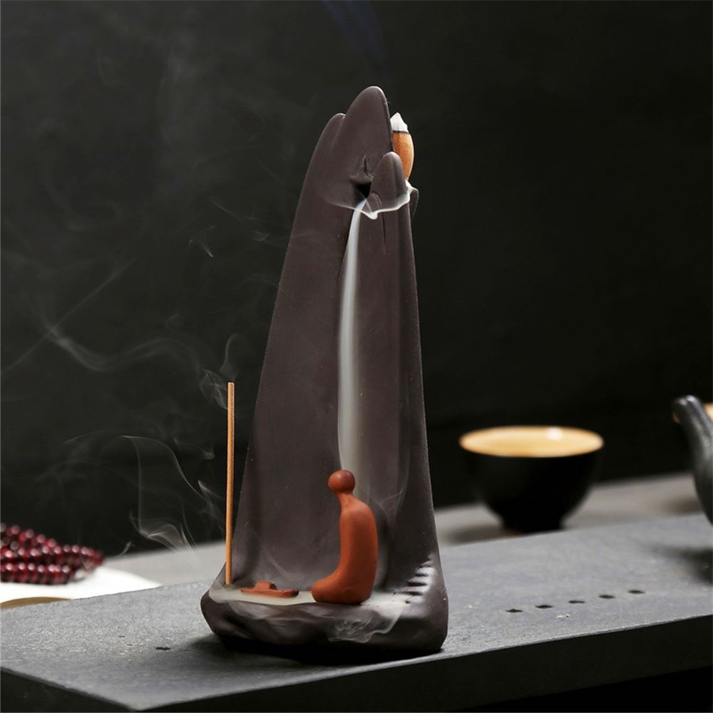 High Mountains Backflow Incense Burner with Free 20 Incense