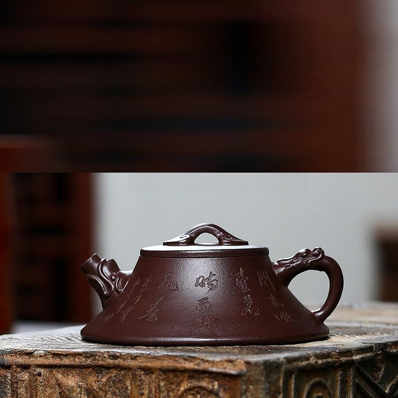 Yixing el yapımı longcheng ruyi çaydanlık
