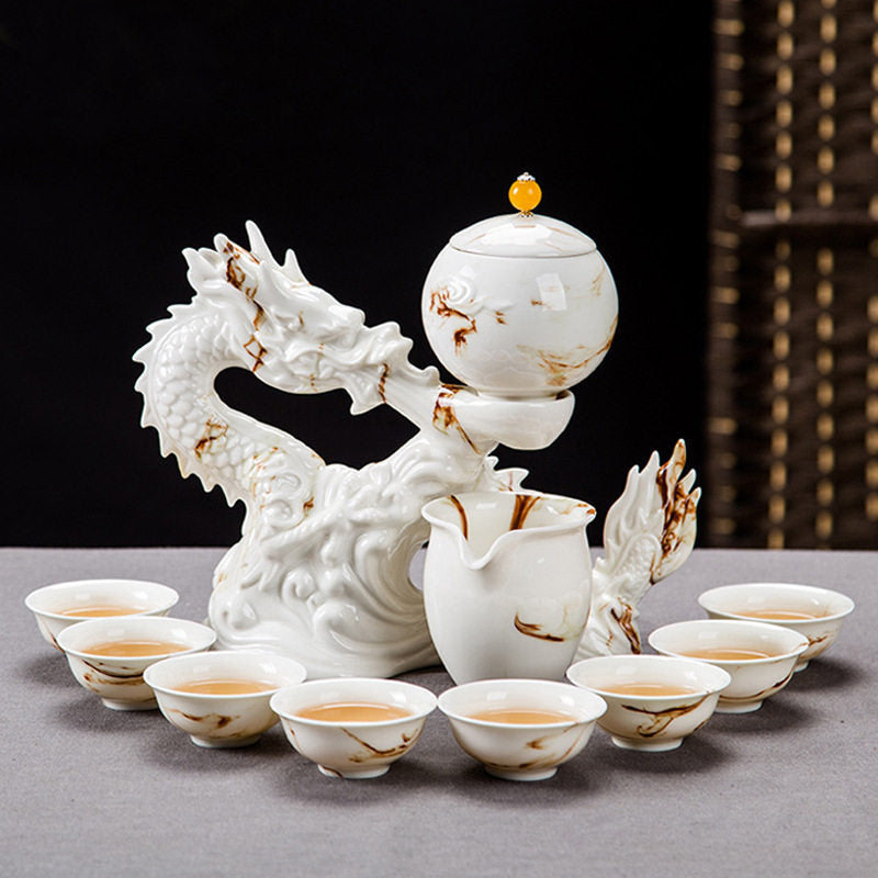 Chinese Vintage Tea Set | Antique Tea Set for adults | Oriental Dragon Set