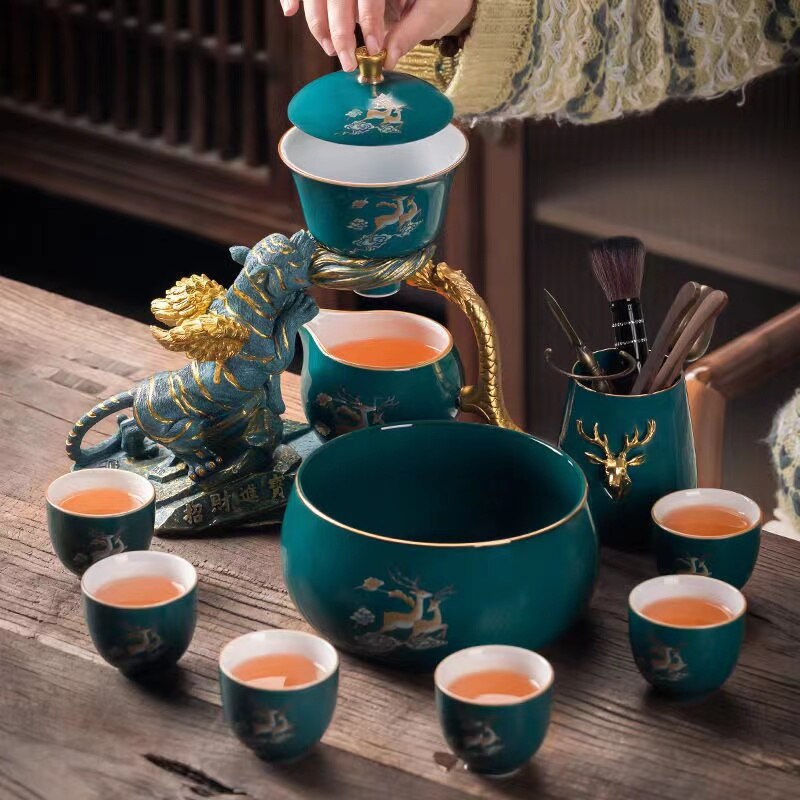 Tembel kungfu cam çay seti manyetik