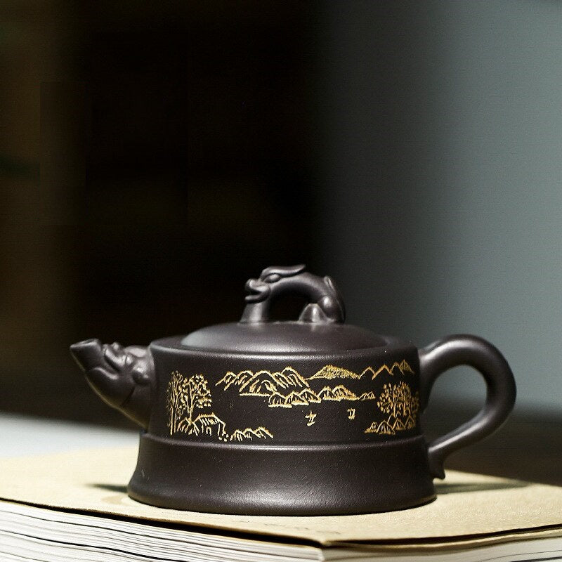 Yixing ręcznie robiony smok chiński czajniczka