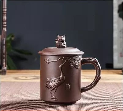 Eenvoudige yixing paarse klei thee beker
